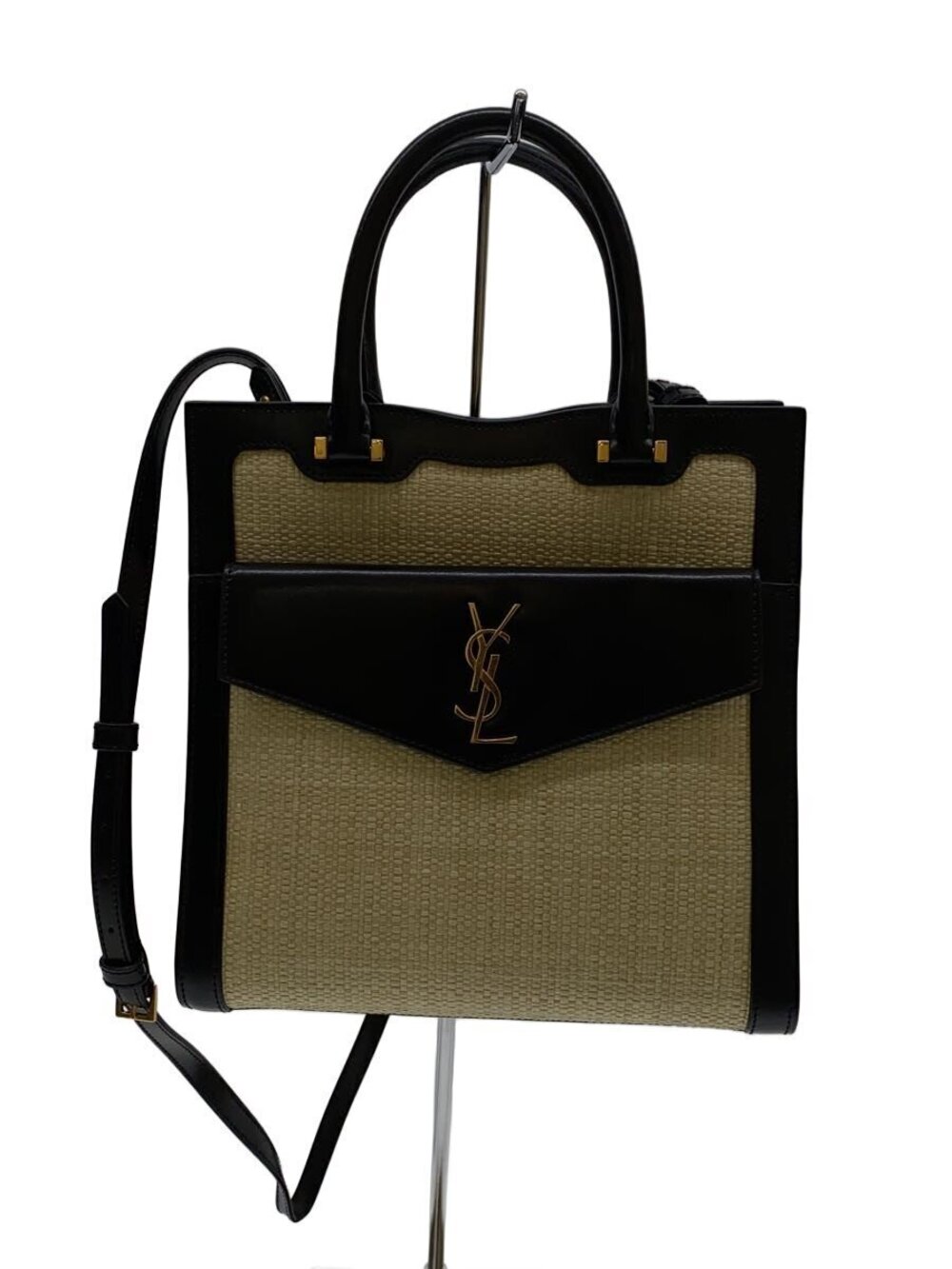 SAINT LAURENT Shoulder Bag Leather Black